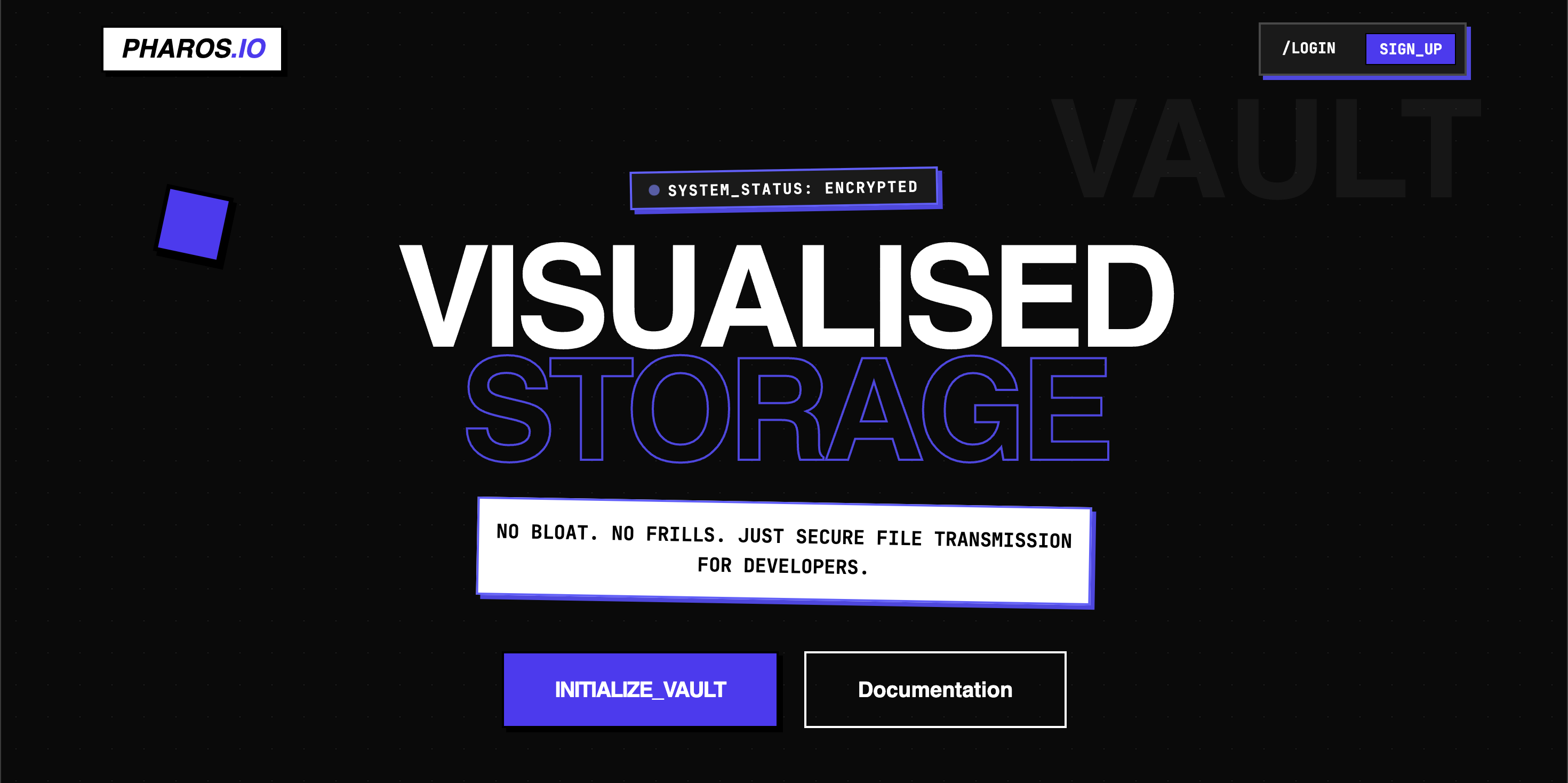 A secure file storage platform with JWT-based authentication, multipart file streaming, and a dedicated user dashboard for encrypted storage by Vatsal